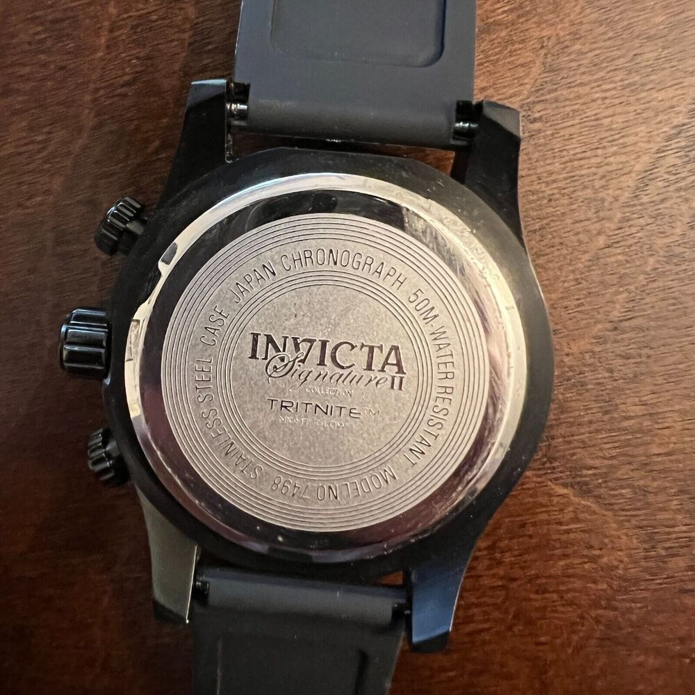 Invicta Signature 7498 Watch Chronograph Sport Black - Picture 5 of 5